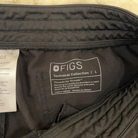 Figs Zamora Jogger Scrub Pants - Large, Black - Picture 5 of 5